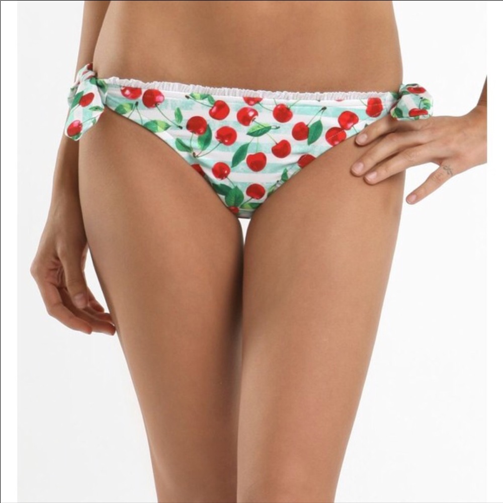 Cherry print bikini bottoms Size XS